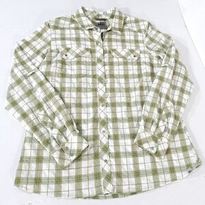 REI Northway Plaid Long Sleeve Snap Button Shirt